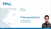 thumbnail of medium Pragmatik 12: Präsuppositionen