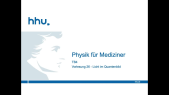 thumbnail of medium Physik für Mediziner - TB04 - VL26 - Licht im Quantenbild
