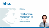 thumbnail of medium Grammatik 07: Flektierbare Wortarten III